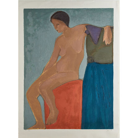 Ori Reisman, ‘Untitled (seated figure) (unframed)’