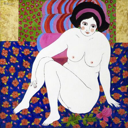 Wu Hao, ‘Nude on flower carpet’, 2010