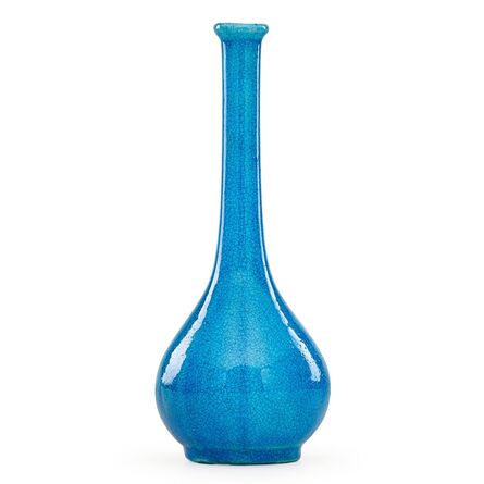 Edmond Lachenal, ‘Egyptian blue vase’, ca. 1930