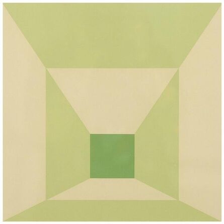 Josef Albers, ‘Mitered Squares - Lime’, 1976