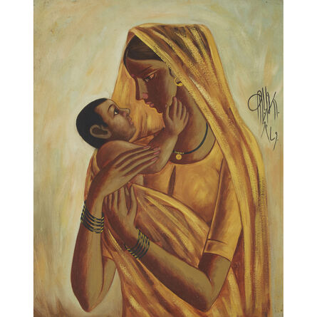 B. Prabha, ‘Untitled (Mother and Child)’, 1981