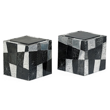 Paul Evans (1931-1987), ‘Pair Of Argente Cube Side Tables, New Hope, PA’, 1970s