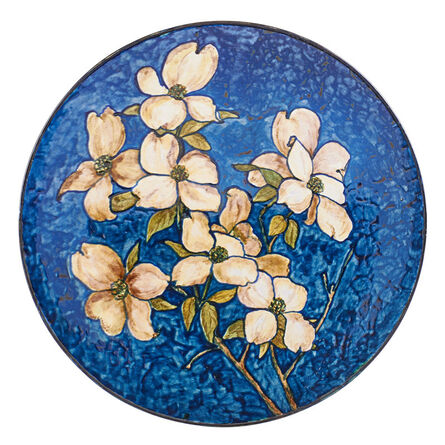 John Bennett, ‘Wall-hanging charger with dogwood blossoms, New York’, 1877