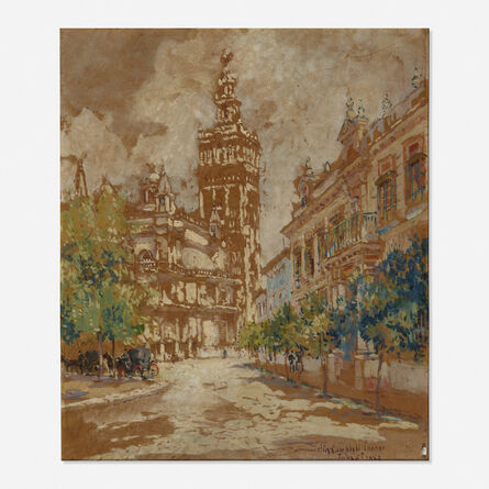 Colin Campbell Cooper, ‘Giralda Tower, Seville’, 1923