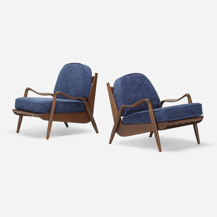 Phillip Lloyd Powell, ‘New Hope lounge chairs, pair’, c. 1970