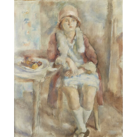 Jules Pascin, ‘Jeune Fille au Café’, 1927