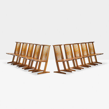 George Nakashima, ‘Set of ten Conoid chairs, New Hope, PA’, 1975
