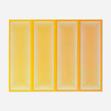 Richard Anuszkiewicz, ‘Yellow Glazed’, 1969