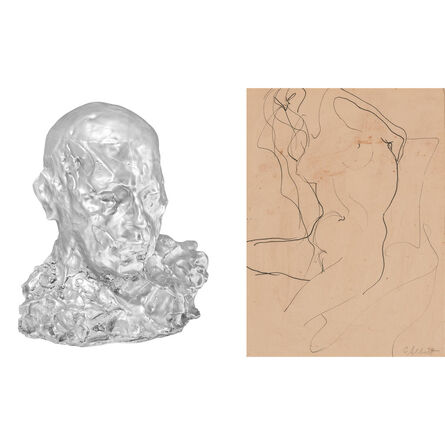 Calvin Albert, ‘(i) Nude Drawing, (ii) Bust of David Orr’