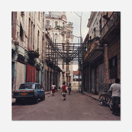 Carlos Garaicoa, ‘Untitled (Women in street with scaffolding)’, 1995