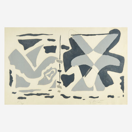 Georges Braque, ‘Fenêtre II: Oiseau Gris, from Si Je Mourais Là-Bas’, 1962