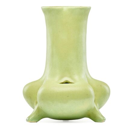 Teco, ‘Lobed and footed vase, unusual glaze’, ca. 1910