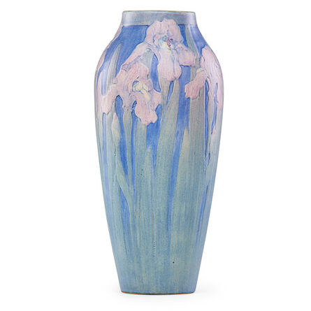 Anna Frances Simpson, ‘Fine large vase with pink irises, New Orleans, LA’, 1921