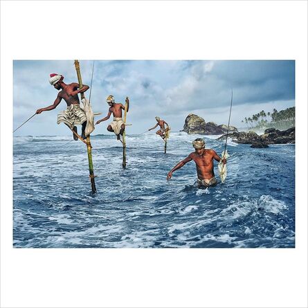 Steve McCurry, ‘Stilt Fishermen. Weligama, South Coast, Sri Lanka’, 1995/2020