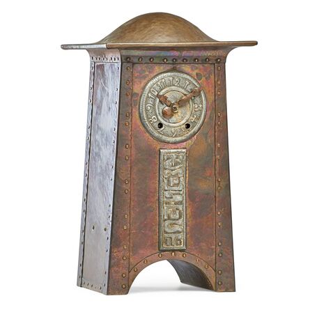 ‘Large mantle clock, "Tempus Fugit"’