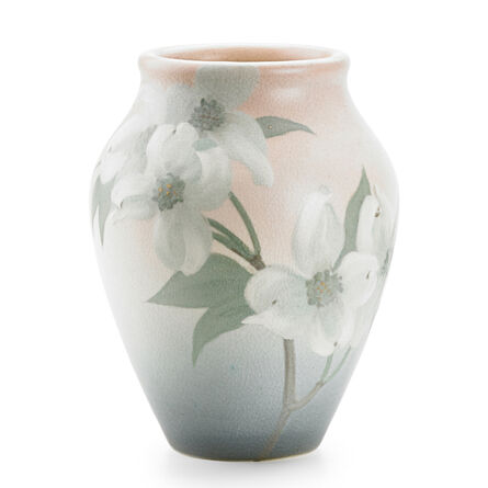 Sara Sax, ‘Vellum Vase With Dogwood Blossoms, Cincinnati, OH’, 1904