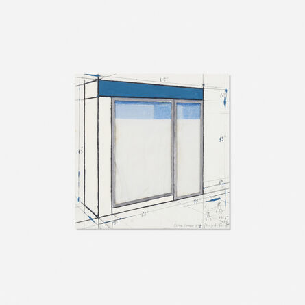 Christo, ‘White Store Front (Project)’, 1965-2000