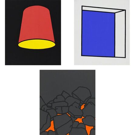 Patrick Caulfield, ‘LAMPSHADE; SMALL WINDOW; COAL FIRE (CRISTEA 13; 15; 17)’, 1969
