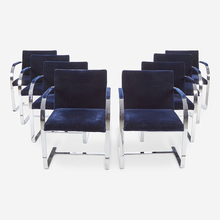 Ludwig Mies van der Rohe, ‘Set of Eight "BRNO" Style Armchairs’