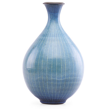 Harrison McIntosh, ‘Large striped vase, Claremont, CA’
