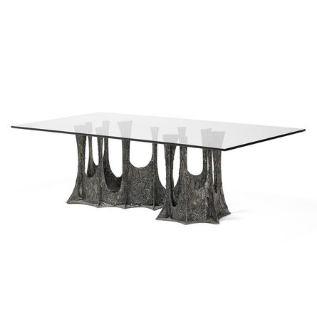 Paul Evans (b. 1950), ‘Sculpted Bronze dining table (PE-102), USA’, 1970