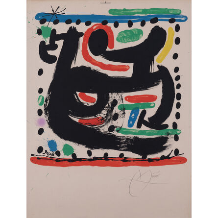 Joan Miró, ‘Poster for the opening of the Mourlot workshop in New York’, 1967