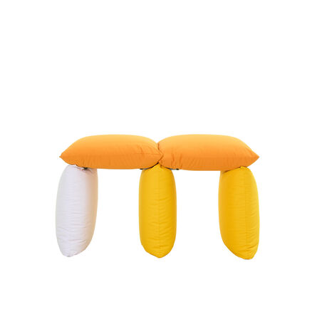 Andrea Anastasio, ‘Pillow X (Bench 2 / Yellow White Orange)’, 2021