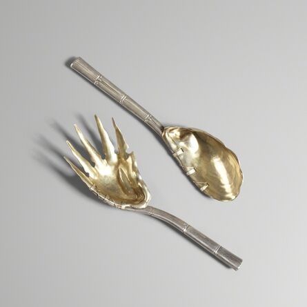 Gorham Silver Company, ‘Shell and Bamboo Serving Set’, c. 1880