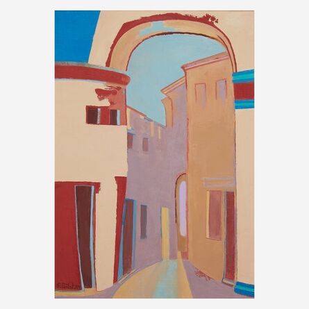 Françoise Gilot, ‘Village Street with Blue Sky’