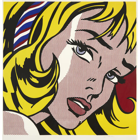 After Roy Lichtenstein, ‘Girl with Hair Ribbon (Poster)’, 1982