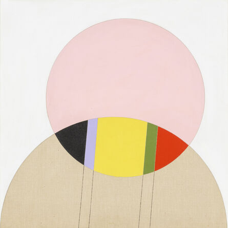Eugenio Carmi, ‘Studio su un cerchio rosa’, 1991