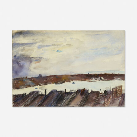Everett Shinn, ‘View of the East River’, 1937