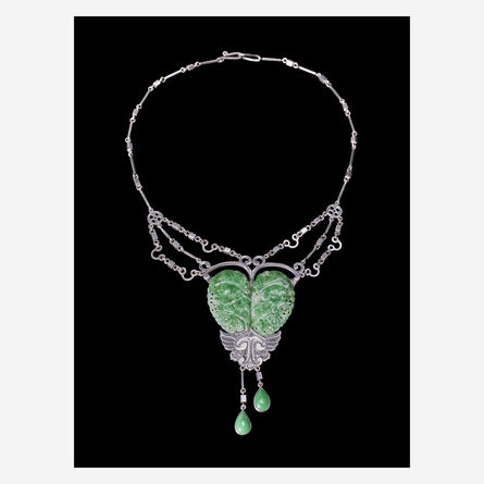 Horace E. Potter, ‘An Arts & Crafts Silver and Jadeite Necklace, Cleveland, Ohio’, Circa 1907