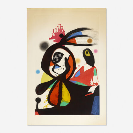 Joan Miró, ‘L'Aigrette Rouge’, 1976