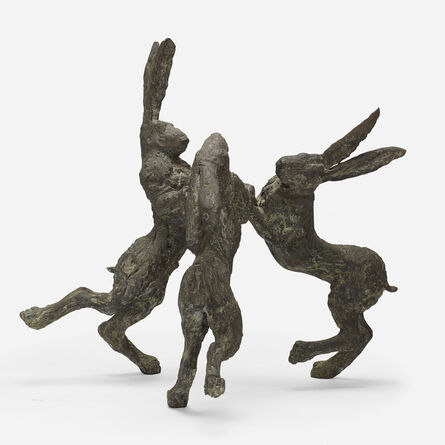 Sophie Ryder, ‘Dancing Hares, Maquette’, 1992