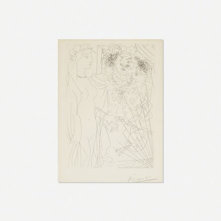 Pablo Picasso, ‘Rembrandt et Femme au Voile from La Suite Vollard’, 1934