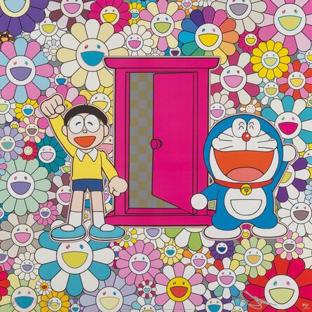 Takashi Murakami, ‘We Came to the Field of Flowers Through Anywhere Door (Dokodemo Door)’, 2018