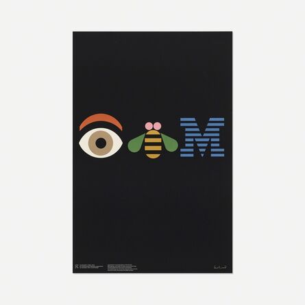 Paul Rand, ‘Eye-Bee-M Rebus poster’, 1982