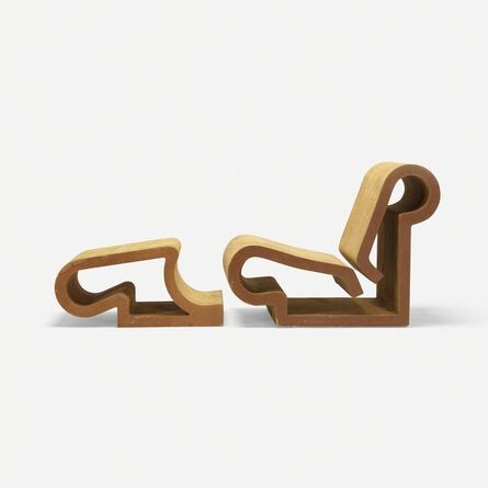 Frank Gehry, ‘Easy Edges chair and ottoman’, 1972