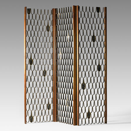 Paul Evans (1931-1987), ‘Fine tri-panel screen/room divider, New Hope, PA’, ca. 1959