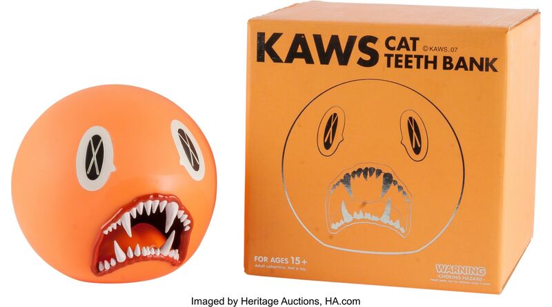 KAWS, ‘Cat Teeth Bank (Orange)’, Other, Heritage Auctions