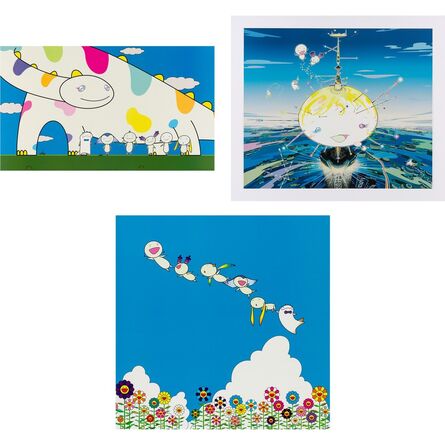 Takashi Murakami, ‘YOSHIKO AND THE CREATURES CAME FROM PLANET 66; MAMU CAME FROM THE SKY; PLANET 66: SUMMER VACATION’, 2003 (2) and 2004