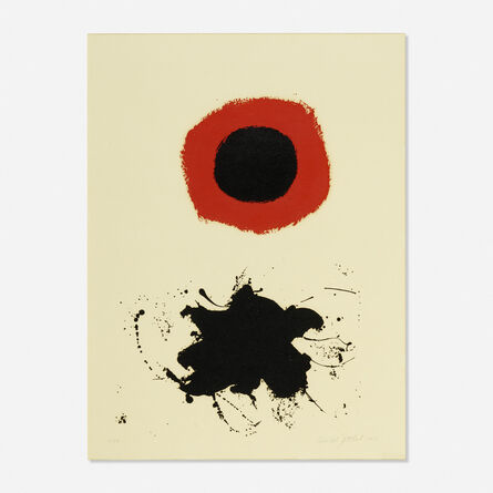 Adolph Gottlieb, ‘Red Halo - White Ground’, 1966