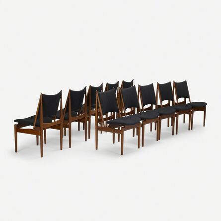 Finn Juhl, ‘Egyptian Chairs, Set of Ten’, 1948