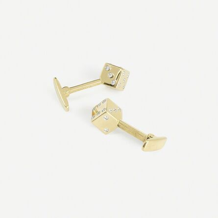 Tiffany & Company, ‘A pair of gold, platinum and diamond Dice cufflinks’
