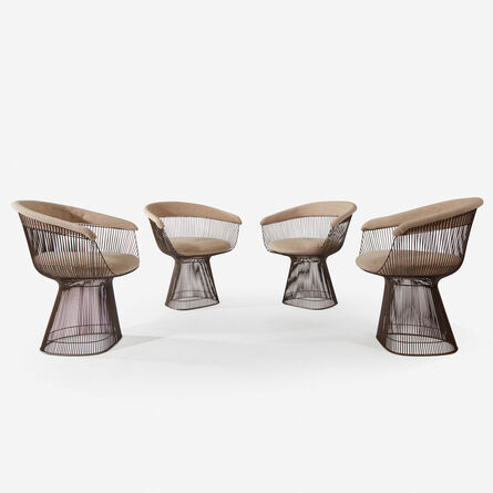 Warren Platner, ‘Set of Four Armchairs, Knoll International’