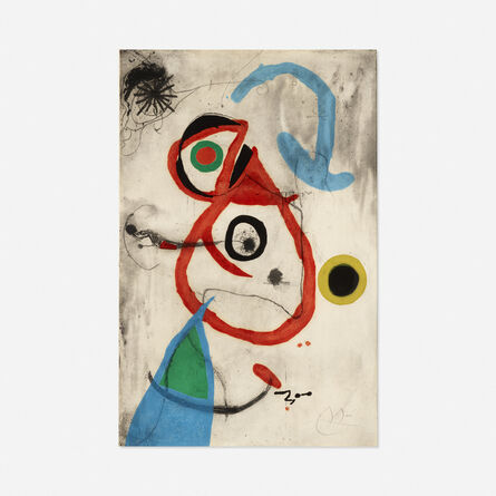 Joan Miró, ‘Plate 8 (from the Barcelona Miro 1972-73 portfolio)’