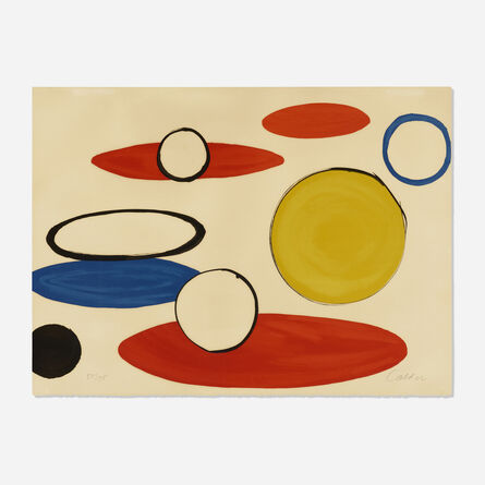 Alexander Calder, ‘White Circles and Ellipses’, 1976
