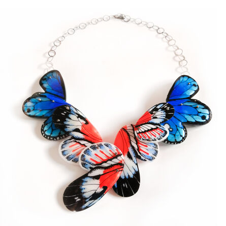Vania Ruiz, ‘Piano Keys Butterfly Necklace’, 2020