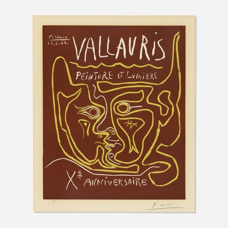 Pablo Picasso, ‘Vallauris, Peinture et Lumiere, Xᵉ Anniversaire’, 1964